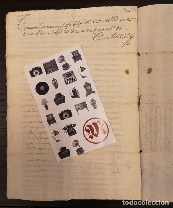 Manuscritos antiguos: Documento Roca de Bellera. A&ntilde;o 1817 - Foto 2