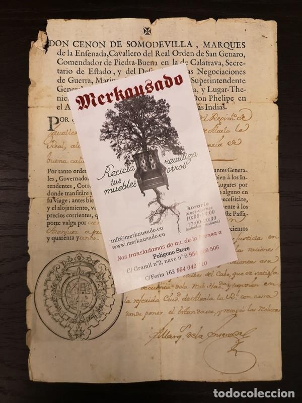 Manuscritos antiguos: Documento A&ntilde;o 1745 - Foto 1