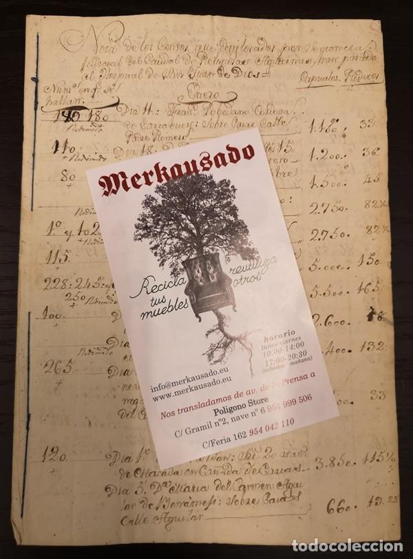 Manuscritos antiguos: Documento A&ntilde;o 1750 aprox - Foto 1