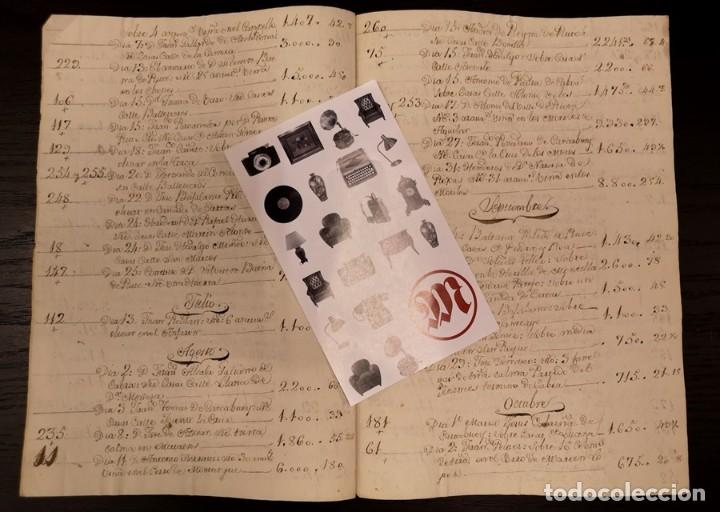 Manuscritos antiguos: Documento A&ntilde;o 1750 aprox - Foto 3