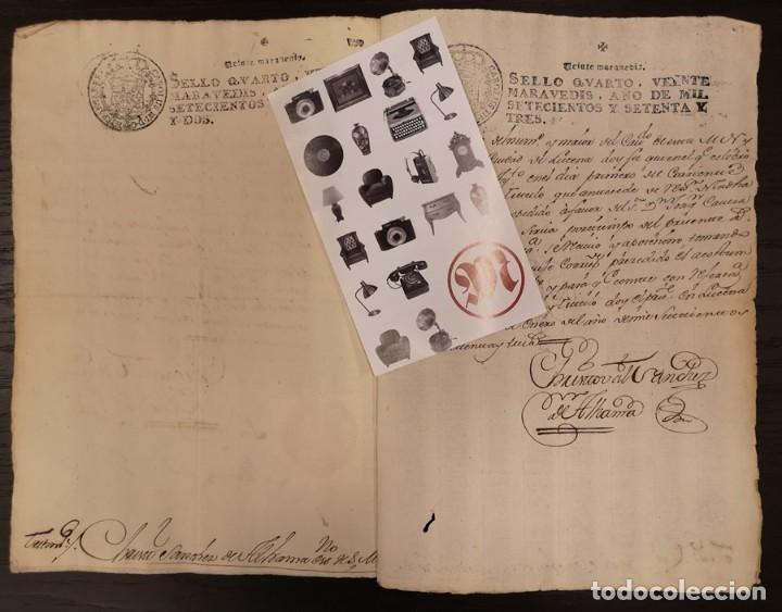 Manuscritos antiguos: Documento A&ntilde;o 1772. Nombramientos en Lucena - Foto 2