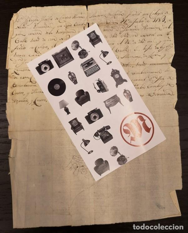 Manuscritos antiguos: Documento A&ntilde;o 1752 genealog&iacute;a de Juan de Castro Hurtado - Foto 2