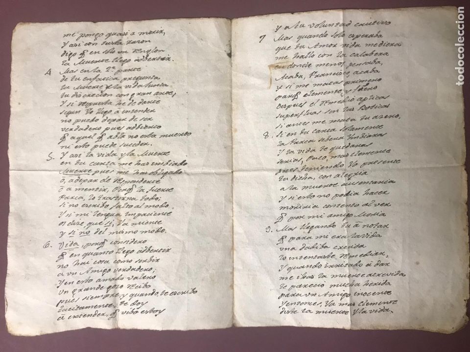 Manuscritos antiguos: 1786 - Manuscrito - Arag&oacute;n. Calanda - Paniza - Foto 2