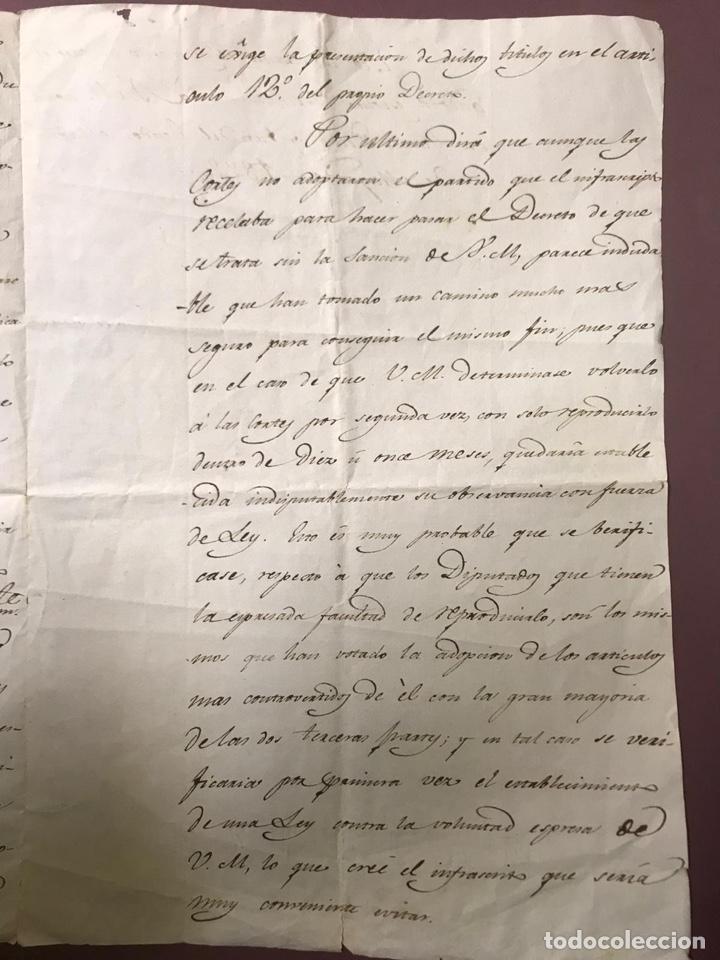Manuscritos antiguos: 1822 - Se&ntilde;orios - Petici&oacute;n al Rey - Foto 2
