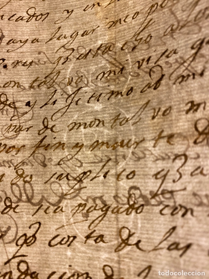 Manuscritos antiguos: Manuscrito del a&ntilde;o 1648 - Foto 3