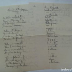 Manuscritos antiguos: POEMA MANUSCRITO DEL POETA ONUBENSE MANUEL MUÑOZ MURCIA. HUELVA, 1949. Lote 199522070