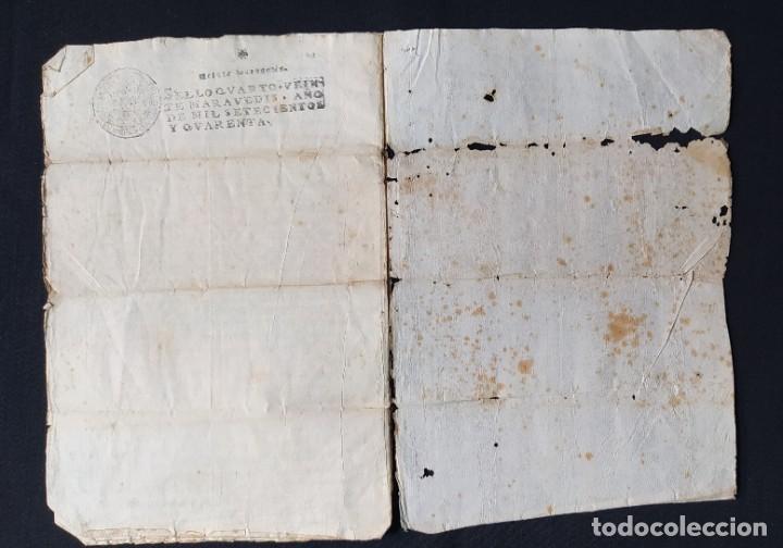 Manuscritos antiguos: MANUSCRITO COMPRA VENTA 1740 ESCRITO EN CATALAN Y LATIN - Foto 3