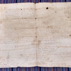 Manuscritos antiguos: ANTIGUO MANUSCRITO PERGAMINO EN LATÍN A CLASIFICAR SIGLO XVI INCA ¿? MALLORCA 35 X 27 CTMS.. Lote 29450639