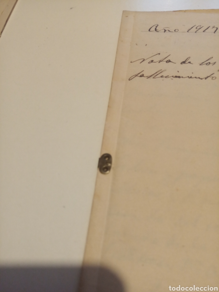 Manuscritos antiguos: Nota de gastos del fallecimiento 1917 - Foto 2