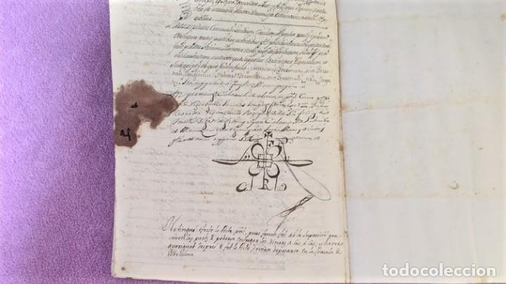 Manuscritos antiguos: CENSAL, DOCUMENT ORIGINAL DE SANT QUIRZE DE BESORA, TORELLO 1753 - Foto 4