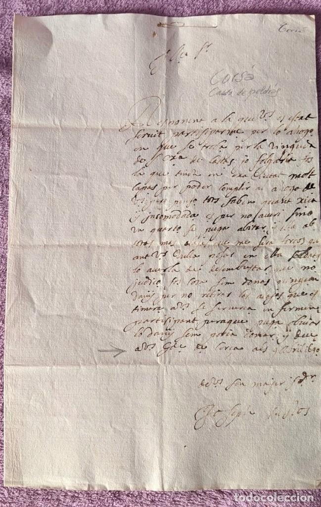 Manuscritos antiguos: MANUSCRIT ORIGINAL DE COR&Ccedil;A 1690 - Foto 1