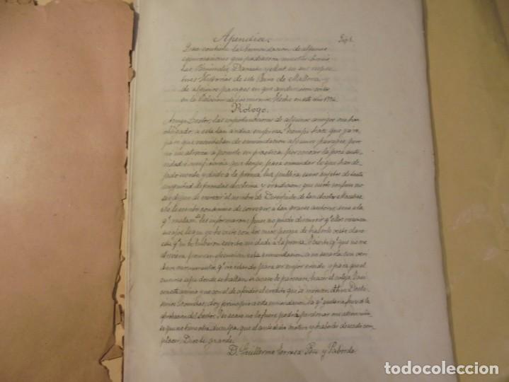Manuscritos antiguos: MANUSCRITO. BALEARES. GUILLERMO TERRASA. 1774 - Foto 3
