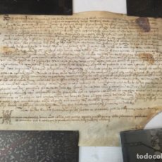 Manuscritos antiguos: (M) REDDIS - REUS - ANTIGUO DOCUMENTO MANUSCRITO MEDIEVAL ESCRITO SOBRE PERGAMINO AÑO 1562