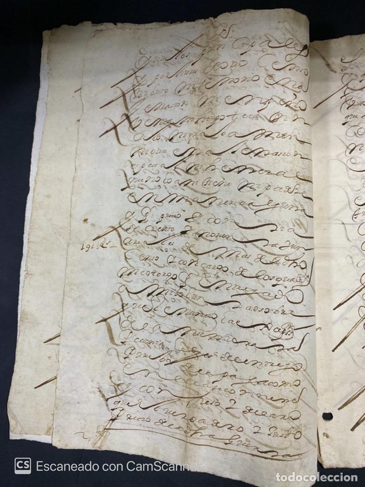 Manuscritos antiguos: &Eacute;CIJA, 1666. DOCUMENTO DE VENTA DE TIERRA. LEER. - Foto 5