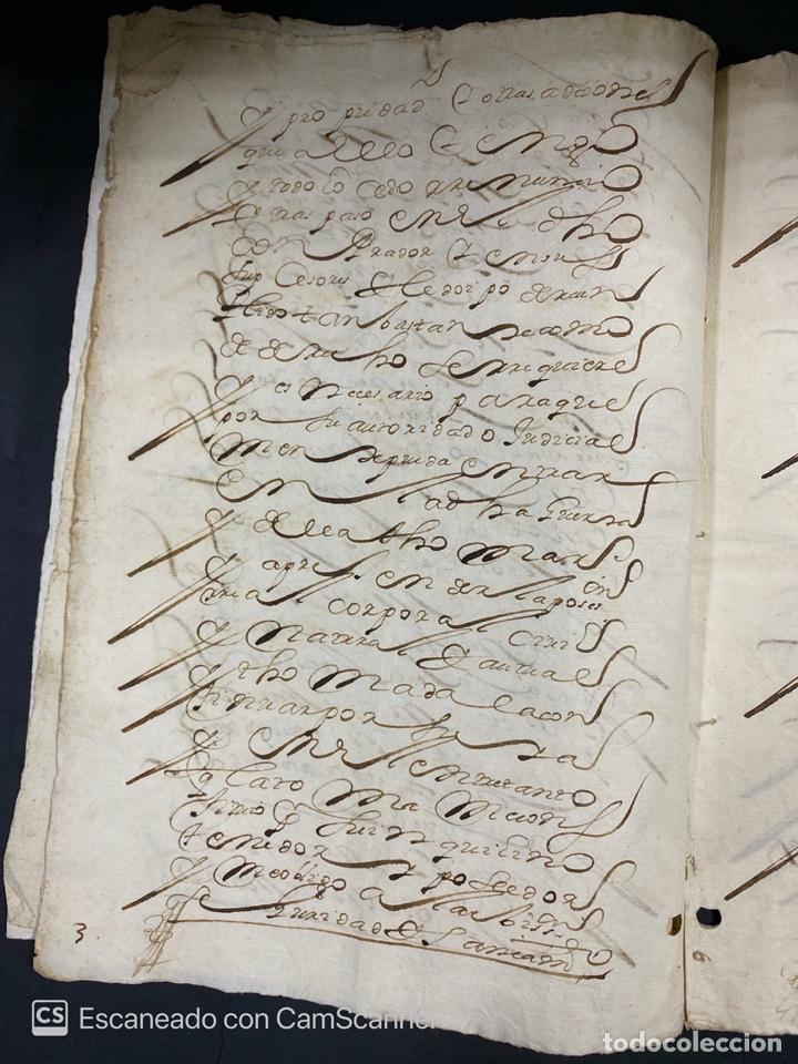 Manuscritos antiguos: &Eacute;CIJA, 1666. DOCUMENTO DE VENTA DE TIERRA. LEER. - Foto 7