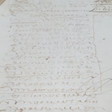 Manuscritos antiguos: MANUSCRITO OBLIGACION HECHA POR LOS SRS DE HENESTROSA DE UN TRIBUTO SEVILLA 1609 A FAVOR Mª CARDENAS