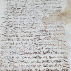 Manuscritos antiguos: MANUSCRITO, CAZALLA, SEVILLA, 1617 REDENCION DE UN CENSO QUE HIZO CATHALINA MONSEGIL 4 FOLIOS