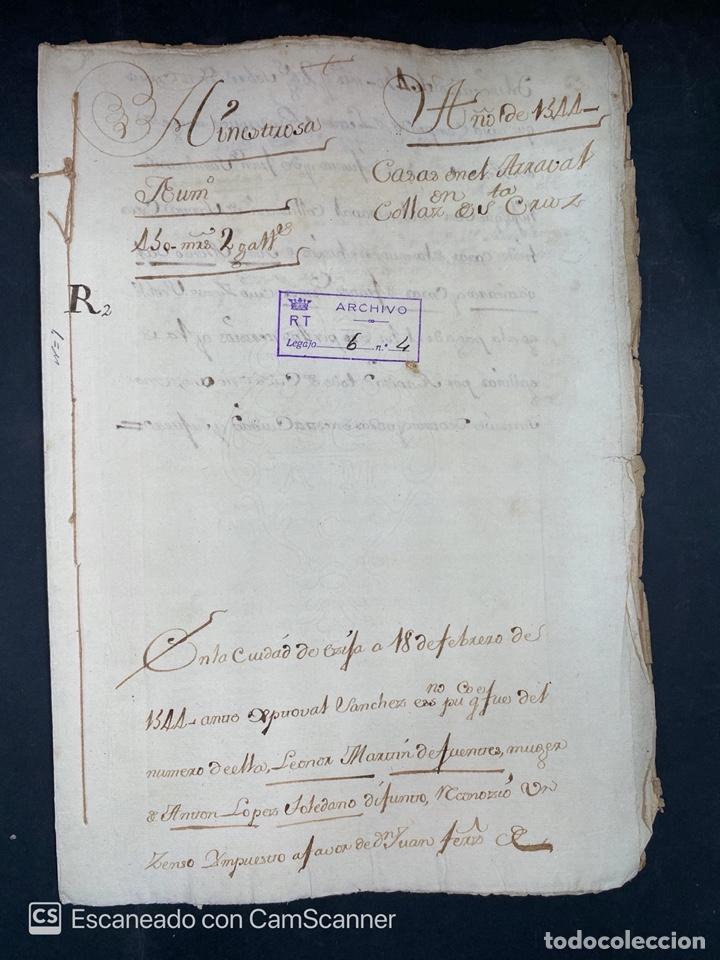 Manuscritos antiguos: &Eacute;CIJA, 1544. CENSO ENFITEUTICO. LEER - Foto 1
