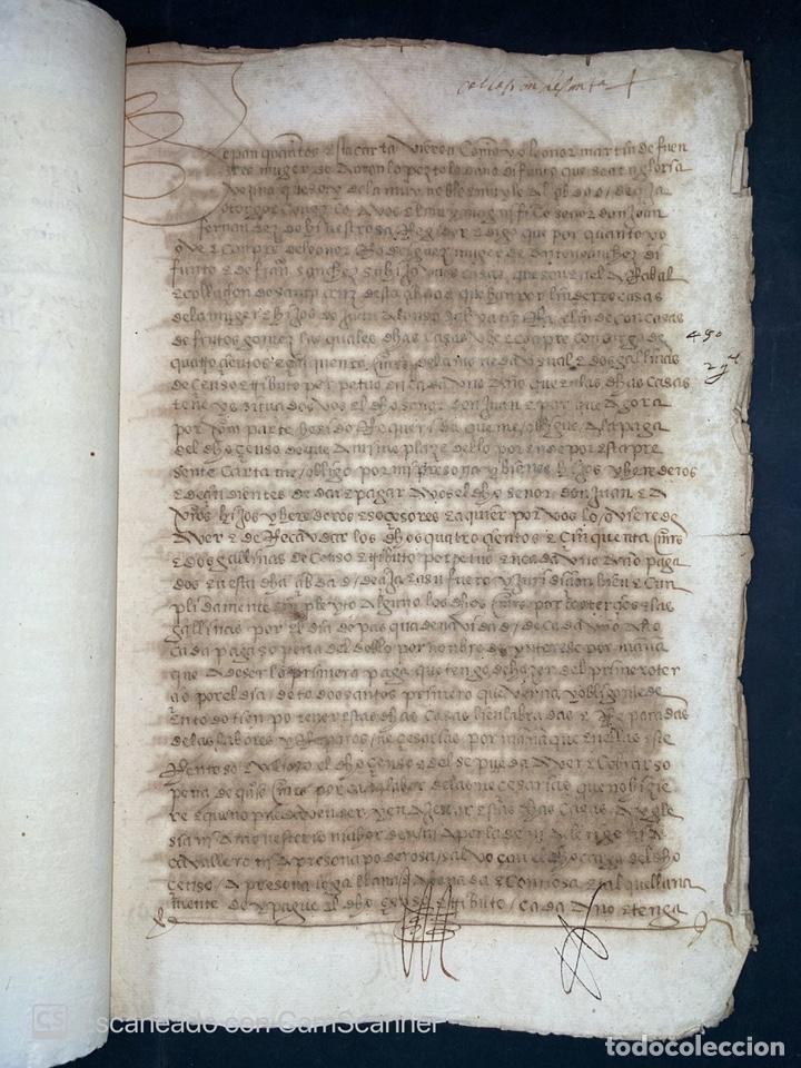 Manuscritos antiguos: &Eacute;CIJA, 1544. CENSO ENFITEUTICO. LEER - Foto 4