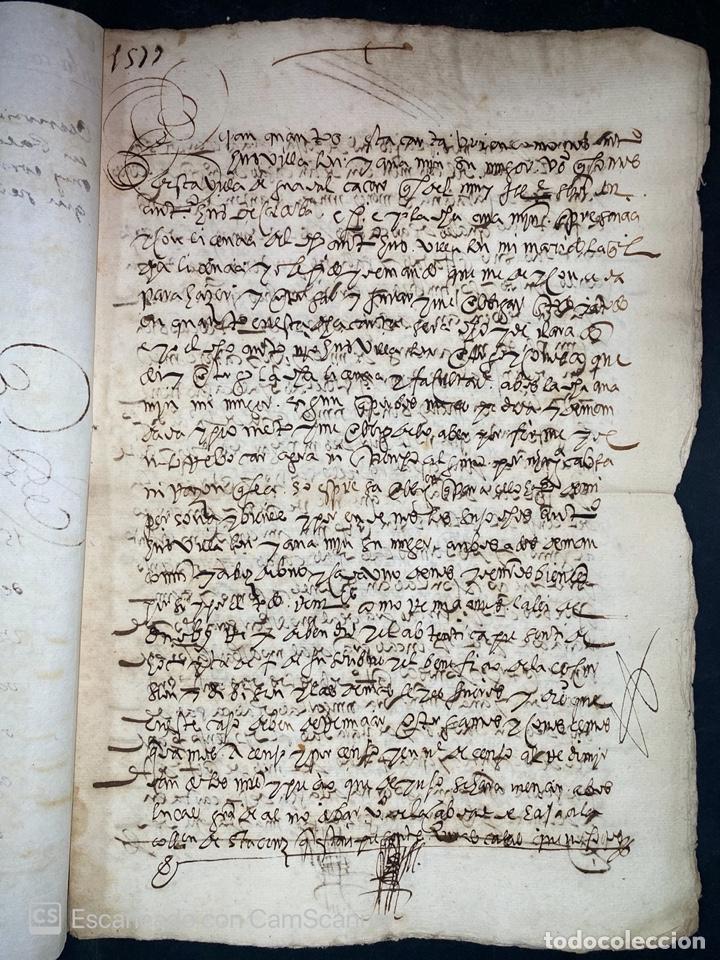 Manuscritos antiguos: GUADALCAZAR, 1579. DACION DE PAGO. LEER - Foto 2