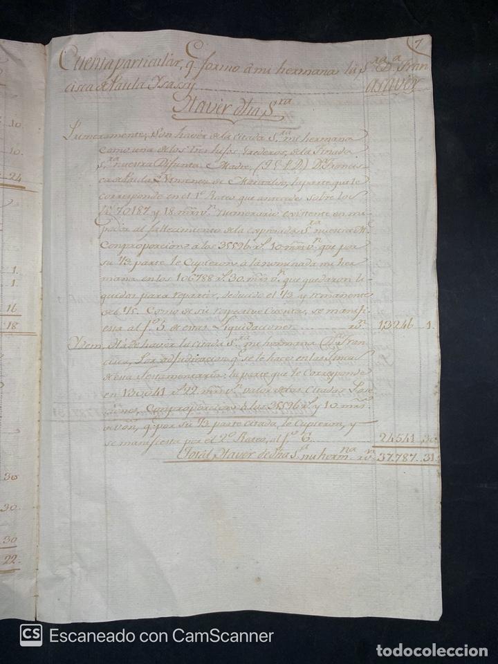 Manuscritos antiguos: CADIZ, 1797. TESTAMENTO. MISAS. FRANCISCA DE PAULA ISSASI. LEER - Foto 8 - 208218410