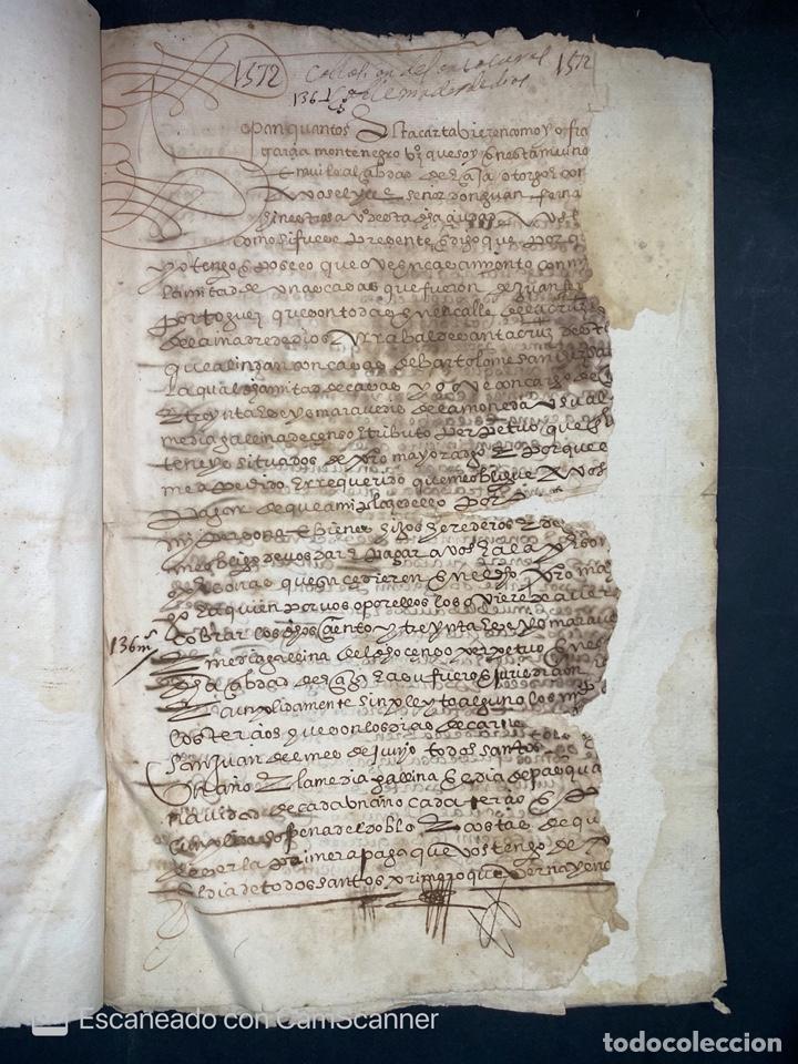 Manuscritos antiguos: &Eacute;CIJA, 1572. CENSO ENFITEUTICO. LEER - Foto 3