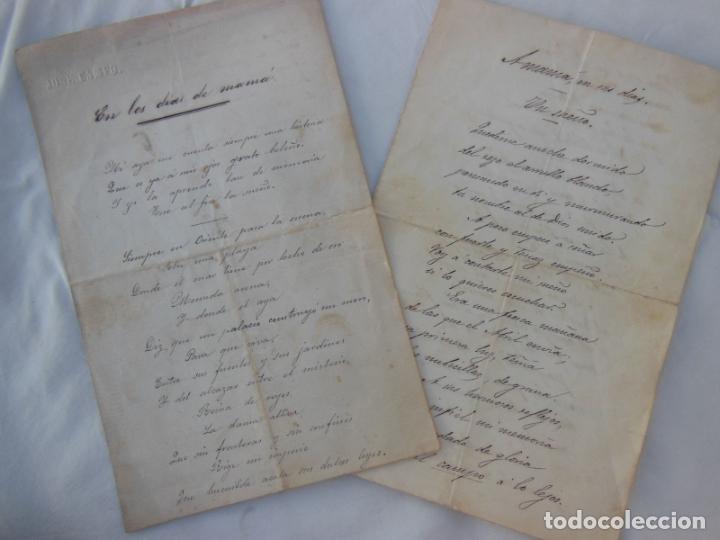 Manuscritos antiguos: EN LOS D&Iacute;AS DE MAM&Aacute;. UN SUE&Ntilde;O. 1861 - Foto 1