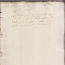 Manuscritos antiguos: PRUEBA DE NOBLEZA. VILLA DE AZPEITIA, 1833. JUAN MANUEL DE EMPARAN. GUIPÚZCOA. PAÍS VASCO. Lote 210249906
