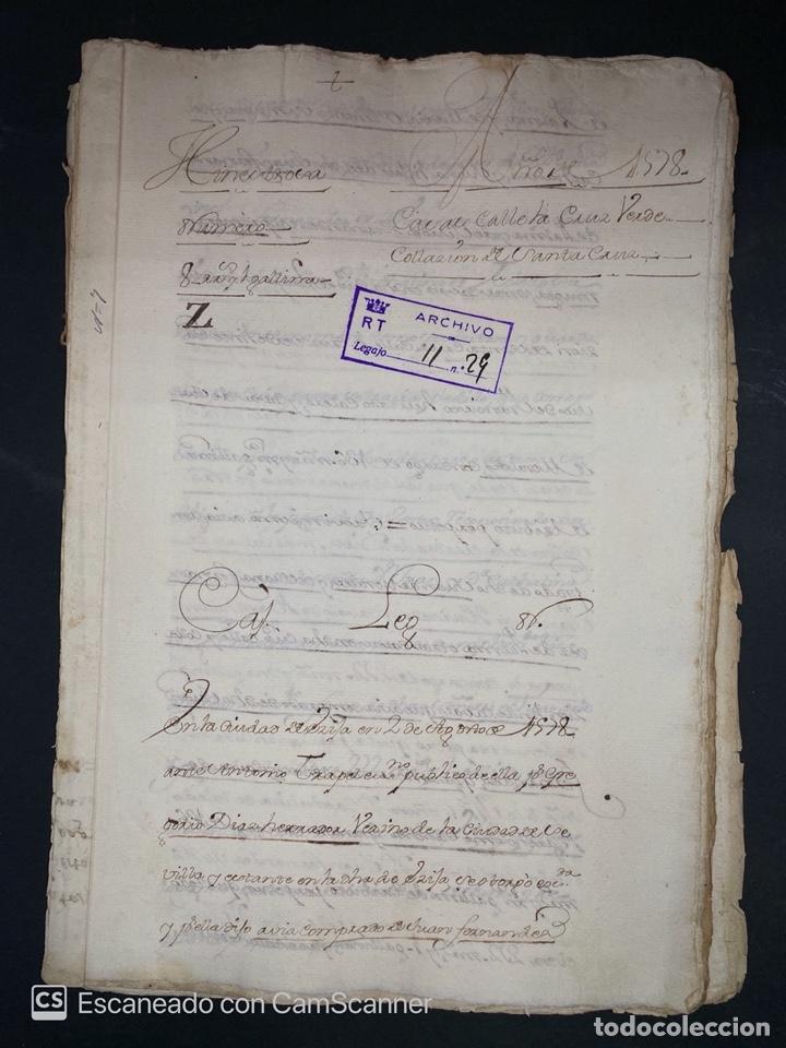 Manuscritos antiguos: &Eacute;CIJA, 1578. CENSO ENFITEUTICO. LEER - Foto 1