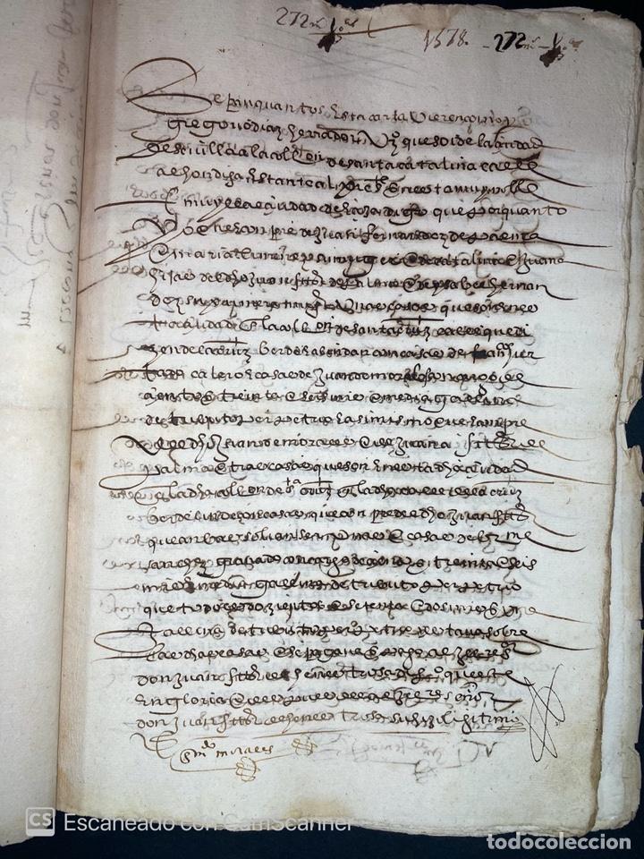 Manuscritos antiguos: &Eacute;CIJA, 1578. CENSO ENFITEUTICO. LEER - Foto 7