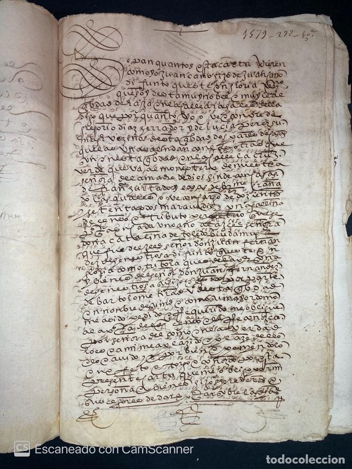 Manuscritos antiguos: &Eacute;CIJA, 1578. CENSO ENFITEUTICO. LEER - Foto 12