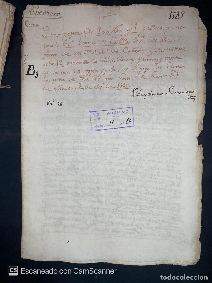 Manuscritos antiguos: &Eacute;CIJA, 1578. CENSO ENFITEUTICO. LEER - Foto 16