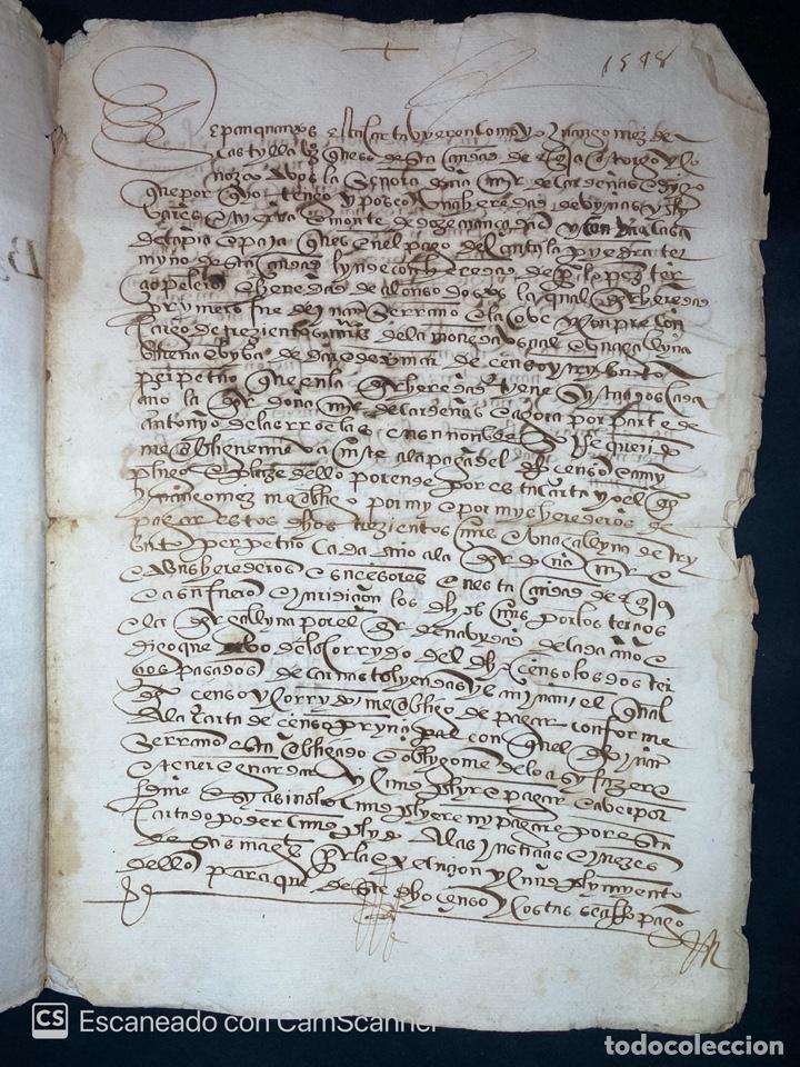 Manuscritos antiguos: &Eacute;CIJA, 1578. CENSO ENFITEUTICO. LEER - Foto 17