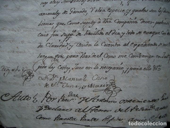Manuscritos antiguos: Documento manuscrito de1779 referente a Hell&iacute;n, Albacete - Foto 15