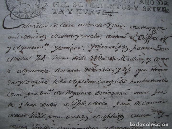Manuscritos antiguos: Documento manuscrito de1779 referente a Hell&iacute;n, Albacete - Foto 28