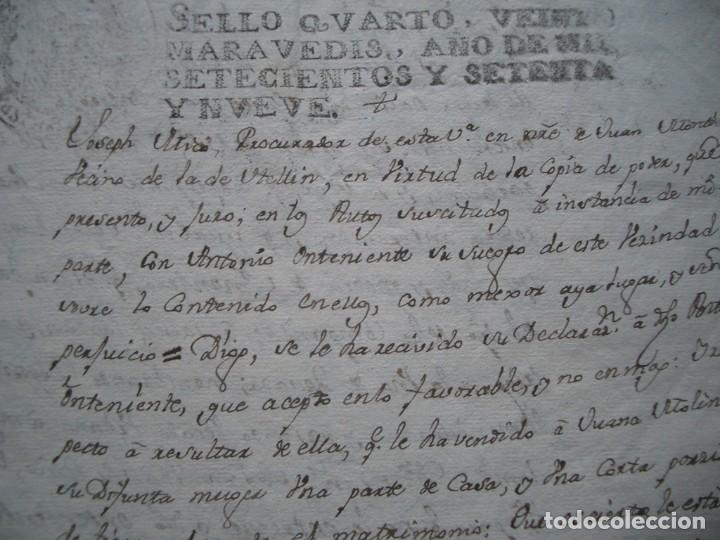 Manuscritos antiguos: Documento manuscrito de1779 referente a Hell&iacute;n, Albacete - Foto 36
