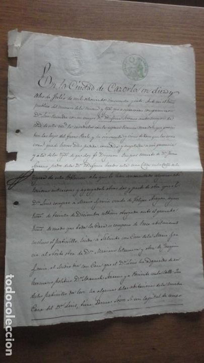 Manuscritos antigos: ANTIGUA ESCRITURA.ILDEFONSA SERRANO.CAZORLA 1857