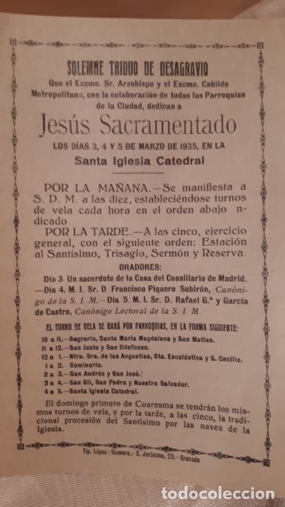 Manuscritos antiguos: LOTE DE FOLLETOS. GRANADA 1935. - Foto 6