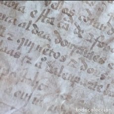 Manuscritos antiguos: MANUSCRITO PIEL DE CABRA AÑO 1502. PRINCIPIO SIGLO XVI...INÉDITO..SULAGE..GALICIA..ÚNICO Y ORIGINAL