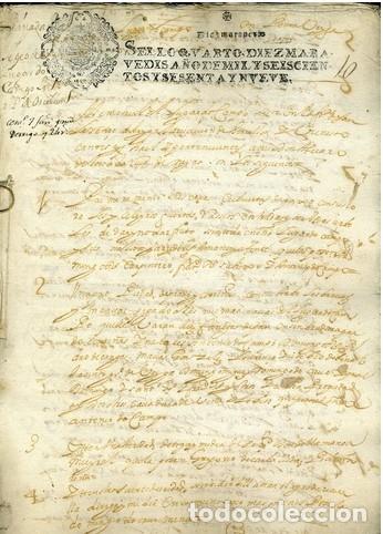 Manuscritos antiguos: Galicia . 1669 . APEO DEL LUGAR DO CAMPO. - Foto 2