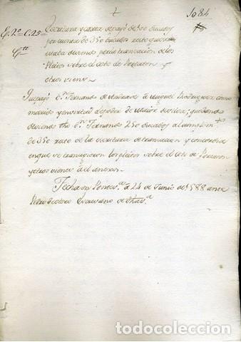 Galicia 1588. Escritura de pago de D. Fernando de Andrade a Manuel Rodriguez.