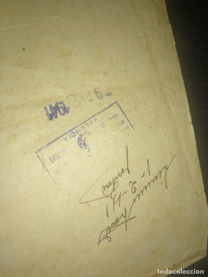 Manuscritos antiguos: VALENCIA, 1940,CERTIFICADO ACTA NACIMIENTO - Foto 6