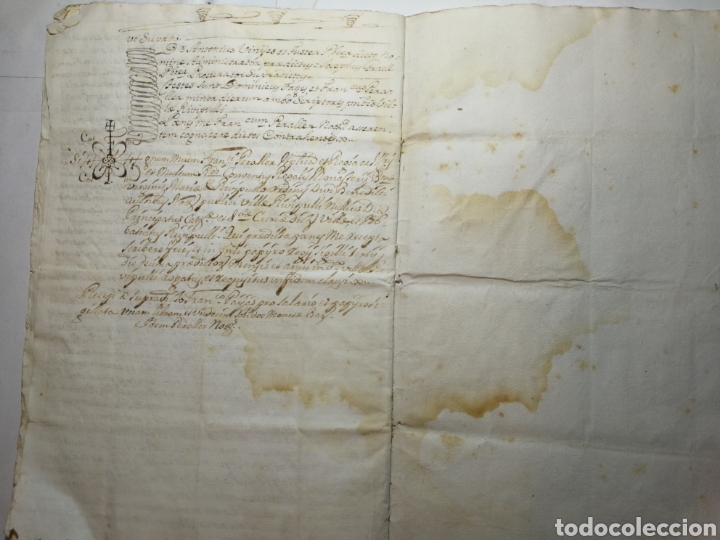 Manuscritos antiguos: documento del 1755 escrito a mano - Foto 4