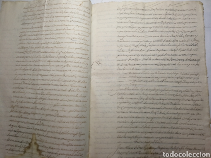 Manuscritos antiguos: documento del 1735 escrito a mano. censal - Foto 3