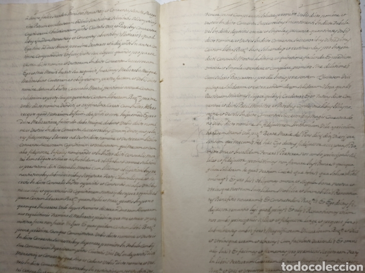 Manuscritos antiguos: documento del 1735 escrito a mano. censal - Foto 4
