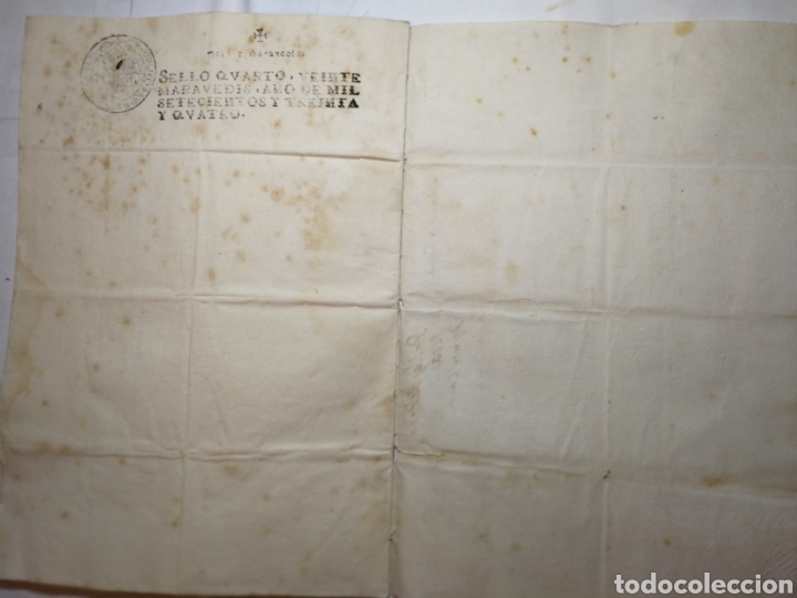 Manuscritos antiguos: documento del 1734 escrito a mano. censal - Foto 4