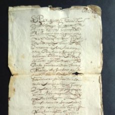 Manuscritos antiguos: AÑO 1612. CARVAJALES DE ALBA. ZAMORA. CARTA DE RECONOCIMIENTO DE FUERO Y OBLIGACIÓN.. Lote 217705997