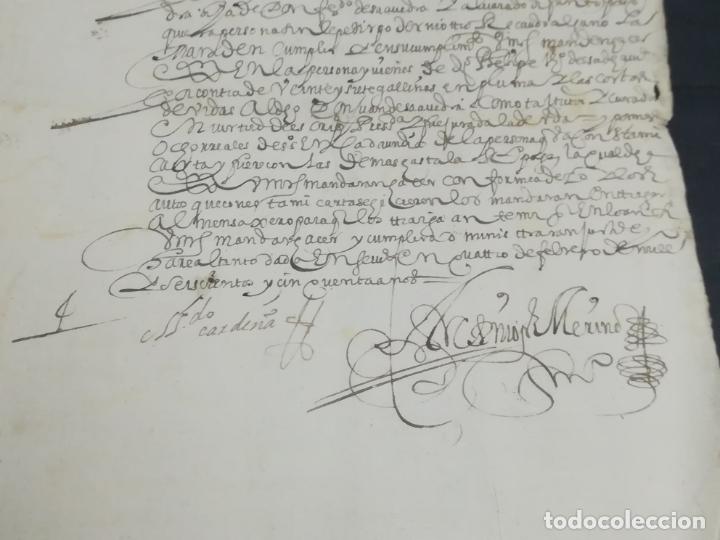 Manuscritos antiguos: TIMBROLOGIA. SELLO SEGUNDO. 68 MARAVEDIS. 1650. MANUSCRITO. VER FOTOS - Foto 4 - 219811350