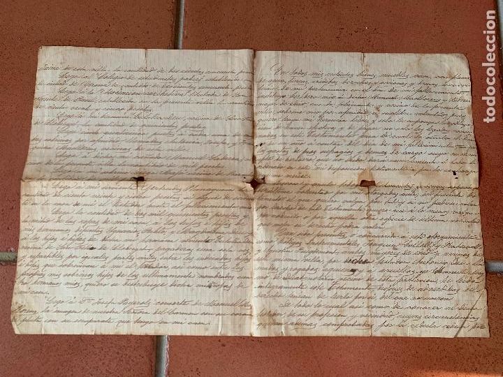Manuscritos antiguos: Curioso TESTAMENTO . DEU-ESTAC&Oacute;, Barcelona 1885. Olot - Foto 2