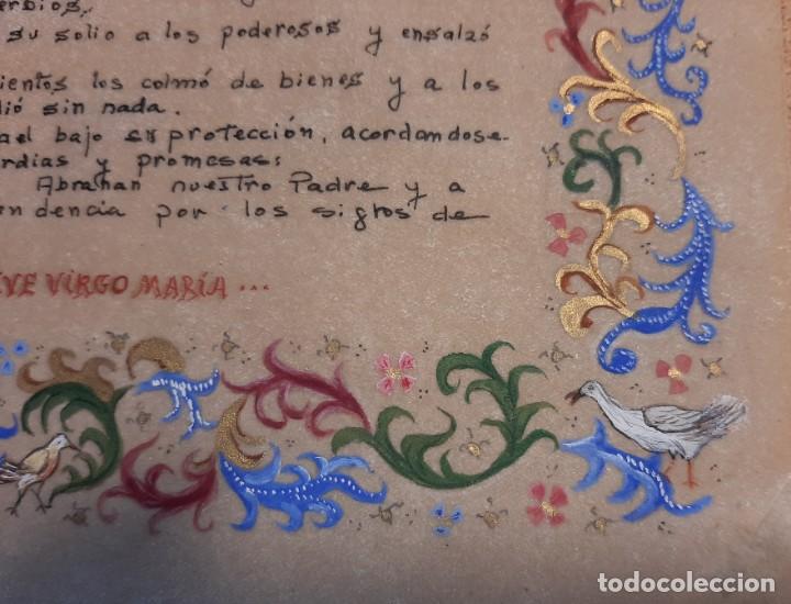 Manuscritos antiguos: Papel pergamino miniado - Foto 3